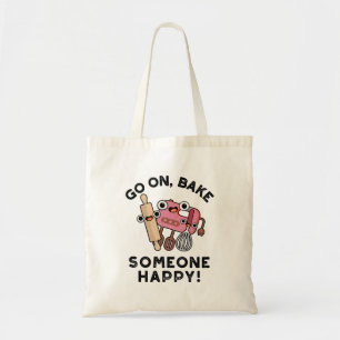 Tote Bag Aller Sur Cuire Quelqu'Un Joyeux Boulanger Outils 