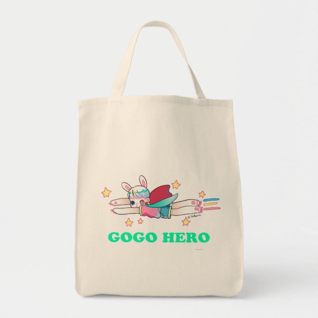 Tote Bag Allez vont épicerie Fourre-tout de héros (Devant)