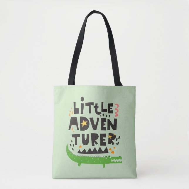 Tote Bag Alligator petit aventurier (Devant)