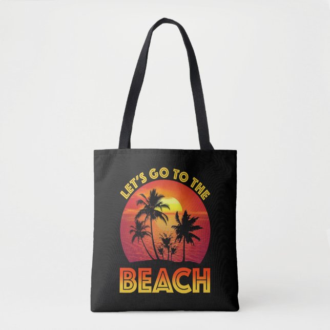 Tote Bag Allons à la Plage (Devant)