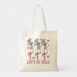Tote Bag Allons Les Filles Danse Skeleton Cow-Girl Enterrem