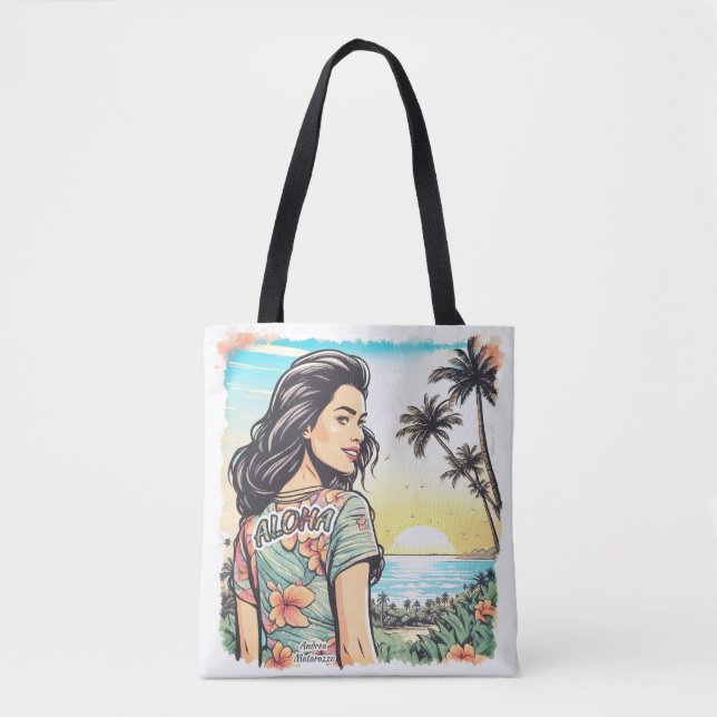 Tote Bag Aloha Girl (Devant)
