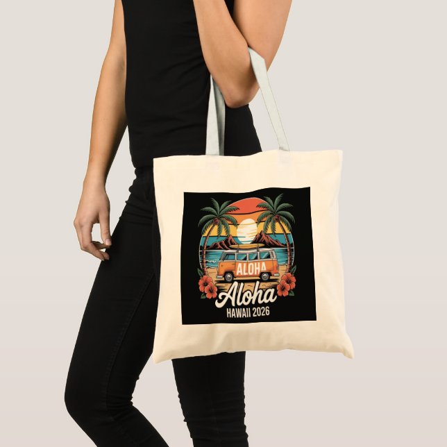 Tote Bag Aloha Hawaï 2026 (Devant (produit))