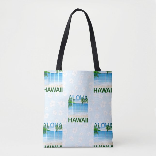 Tote Bag Aloha Hawaii Island Summer Beach (Devant)