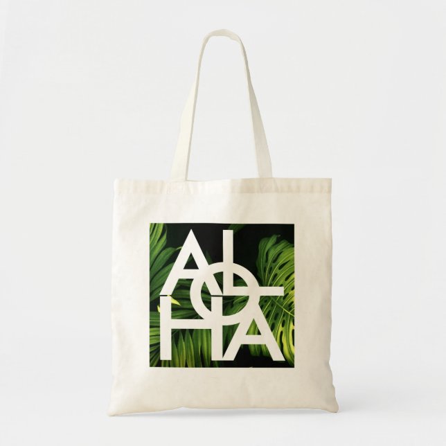 Tote Bag Aloha Moderne Palmier Hawaï Îles Vibes (Devant)