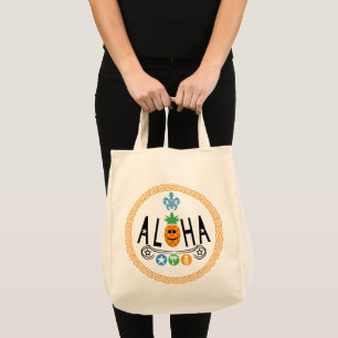 Tote Bag Aloha Pineapple Design - Grocery Fourre-tout