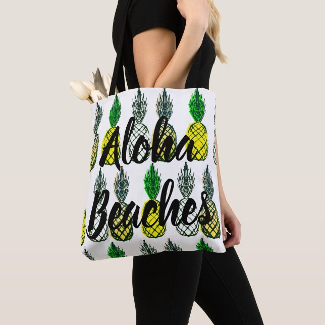 Tote Bag Aloha plages (De près)