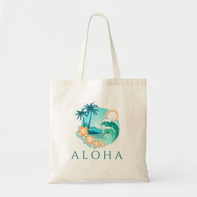 Tote Bag Aloha Tropical (Devant)