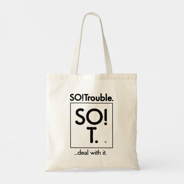 Tote Bag Alors ! Trouble... de s'en occuper. (Dos)