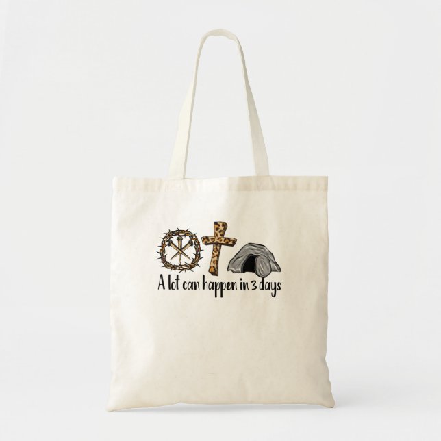 Tote Bag Alot Peut Avoir Lieu En 3 Jours Chemise, Halleluja (Devant)