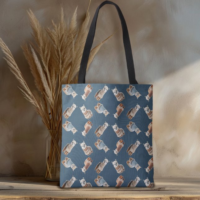 Tote Bag Alpacas en pulls motif tricotage (Créateur téléchargé)