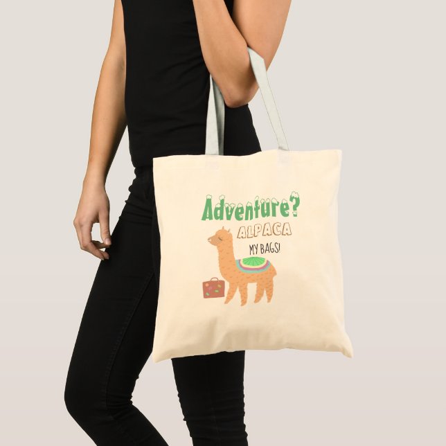Tote Bag Alpaga d'aventure (Devant (produit))