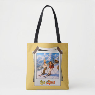 Tote Bag Alpes Kek et Ina - Idée Cadeau