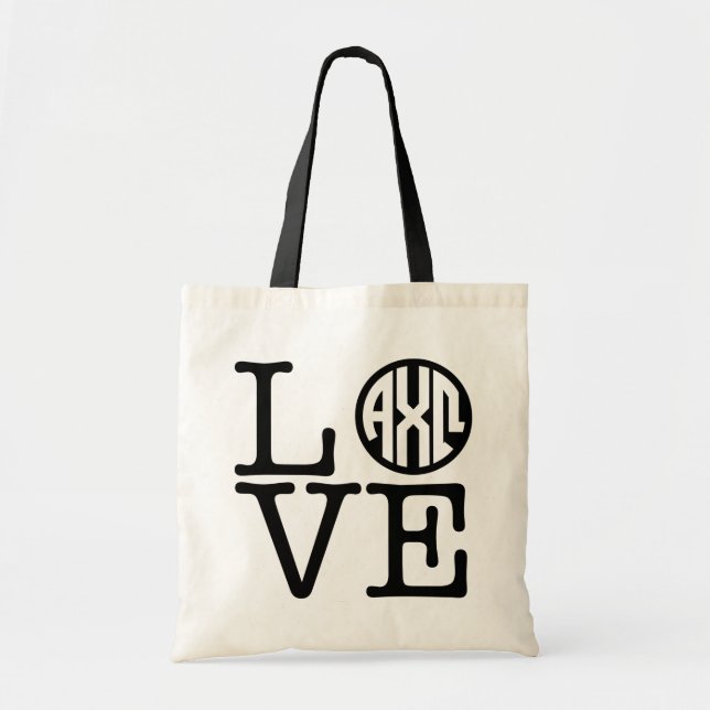 Tote Bag Alpha Chi Omega | Amour (Devant)