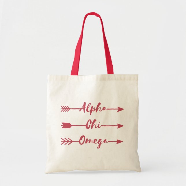 Tote Bag Alpha flèches d'Omega | de Chi (Devant)