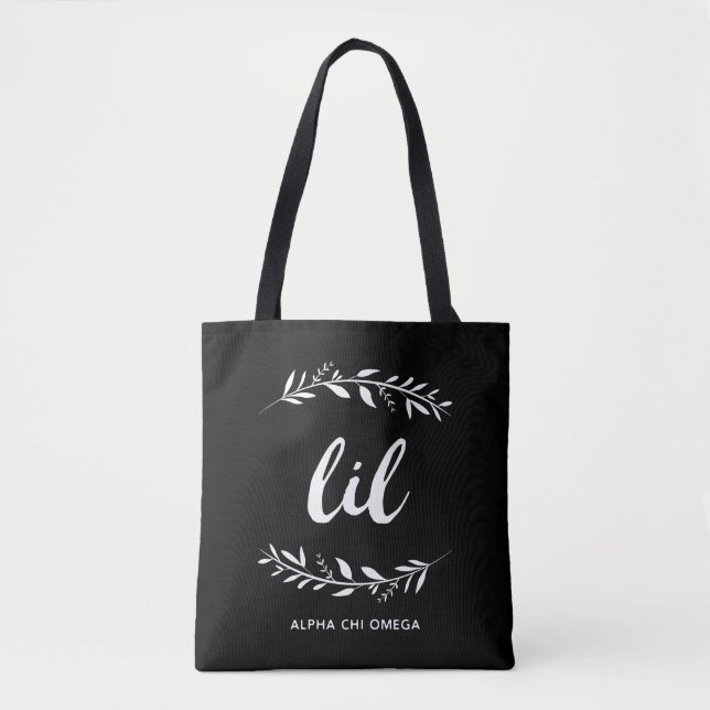 Tote Bag Alpha guirlande d'Omega | Lil de Chi (Devant)