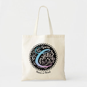 Tote Bag Alphabet C Monogramme écriture manuscrite