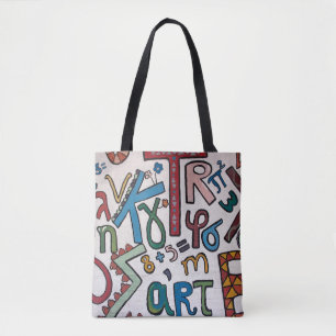Tote Bag Alphabet coloré