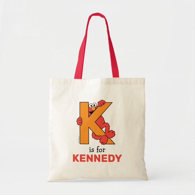 Tote Bag Alphabet d'Elmo | K Orange (Devant)