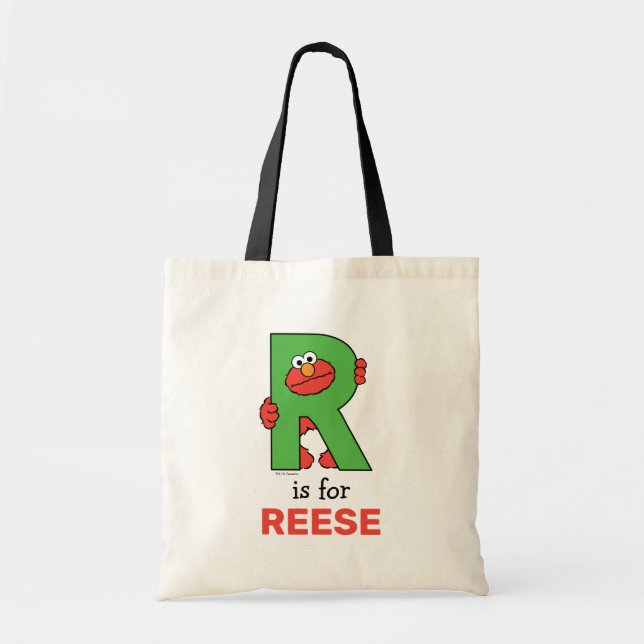 Tote Bag Alphabet d'Elmo | R Green (Devant)