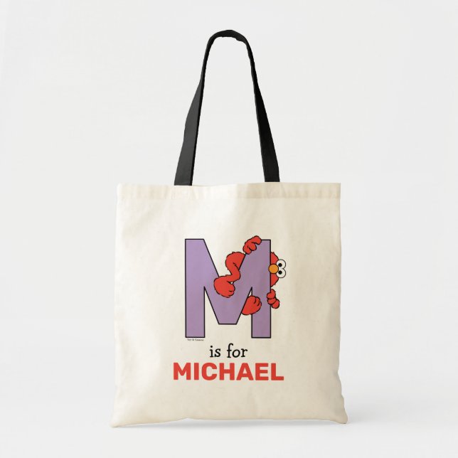 Tote Bag Alphabet Elmo | M Violet (Devant)