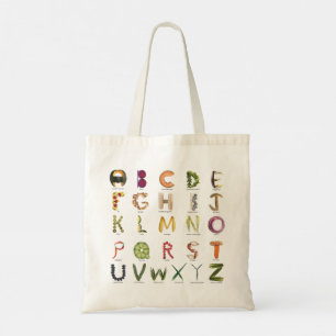 Tote Bag Alphabet Fruits et Légumes - ABC Plante