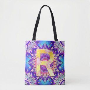 Tote Bag Alphabet R mandala