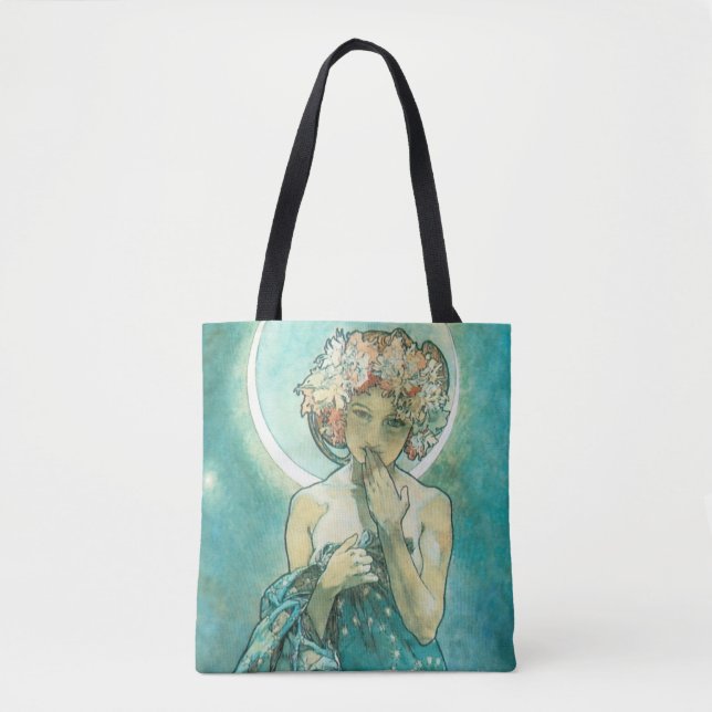Tote Bag Alphonse Mucha Lune Clair De Lune Art Nouveau (Devant)