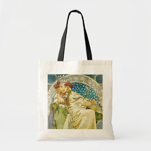 Tote Bag Alphonse Mucha Princess Hyacinth Art Nouveau (Devant)