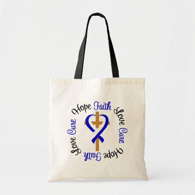 Tote Bag ALS Faith Hope Love Cross (Devant)