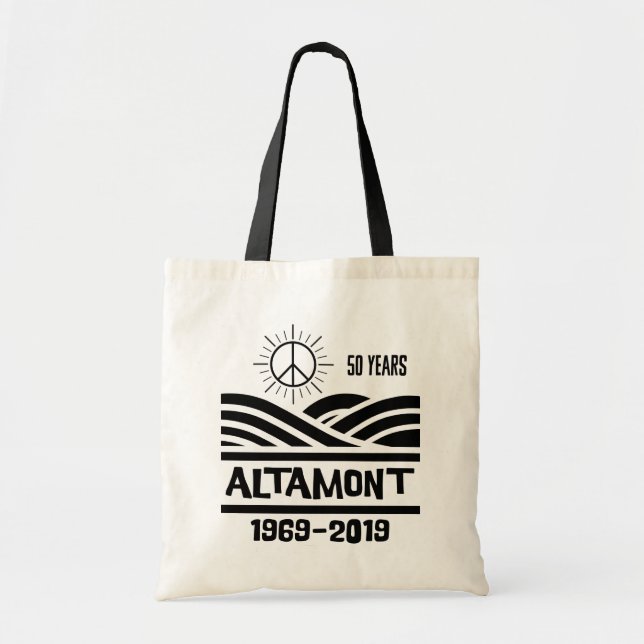 Tote Bag Altamont Speedway 1969-2019 50e anniversaire (Devant)