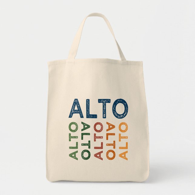 Tote Bag Alto coloré (Devant)