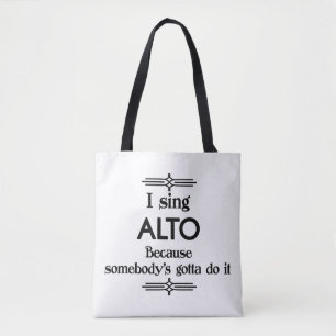 Tote Bag Alto - Quelqu'un a de la musique drôle
