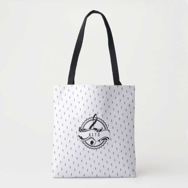 Tote Bag Alto Singer note musicale Fourre-tout (Devant)