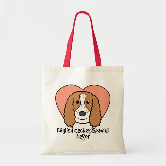 Tote Bag Amant anglais de cocker (Devant)