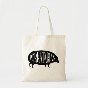 Tote Bag Amant de lard - Porkatarian - porc vintage drôle