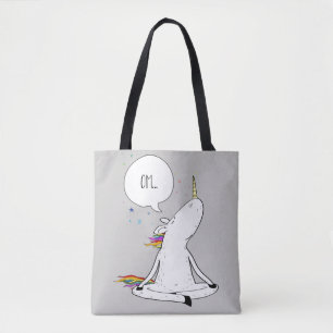 Tote Bag Amant drôle de licorne de yoga de licorne