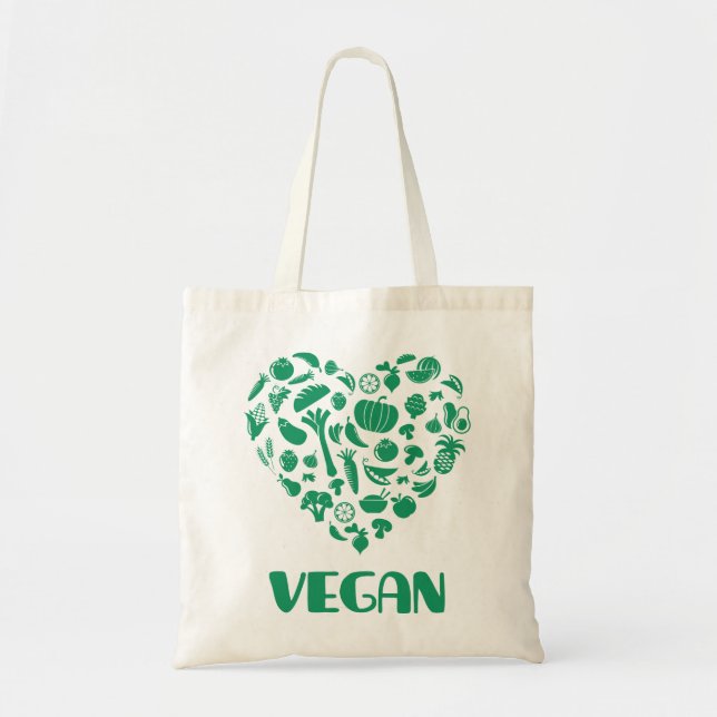 Tote Bag Amant végétalien (Devant)