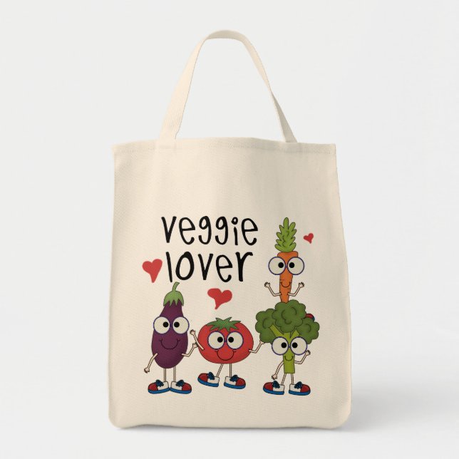 Tote Bag Amant végétarien (Devant)