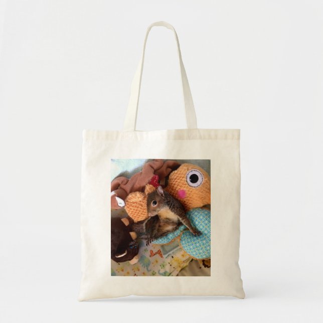 Tote Bag Amarante Squirrelly Fourre-tout qui respecte (Devant)