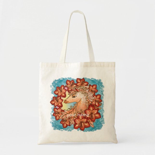 Tote Bag Amaryllis Licorne (Devant)