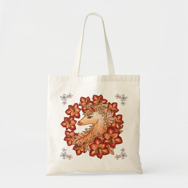 Tote Bag Amaryllis Unicorn (Devant)
