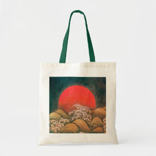 Tote Bag AMATÉRASU, GODDESS SOLEIL, noir rouge