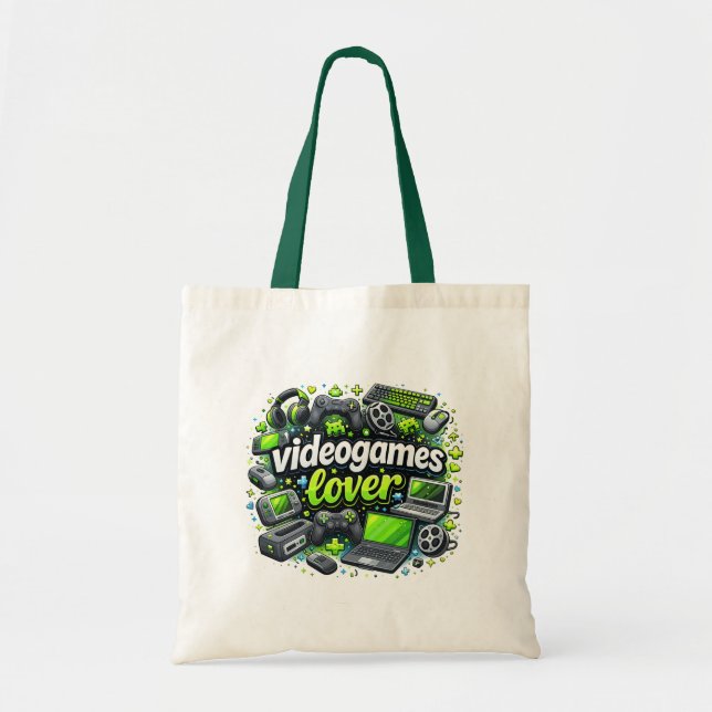 Tote Bag Amateur de jeux vidéo (Devant)