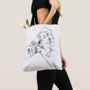 Tote Bag amateur de musique jazz joueur de trompette
