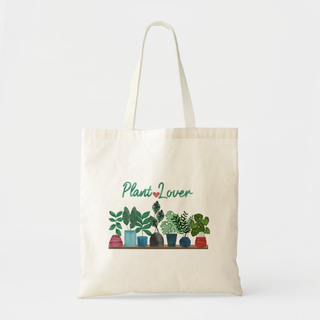 Tote Bag Amateur de plantes (Devant)