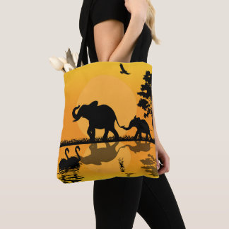 Tote Bag Amateurs cool d'éléphants africains