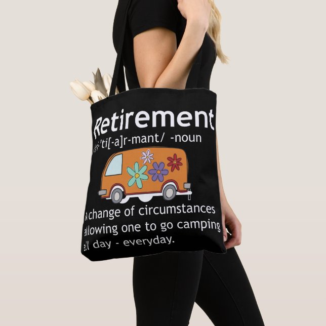 Tote Bag Amateurs de camping Retraite Définition Drôle (De près)