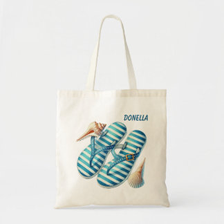 Tote Bag Amateurs de flip flop de plage mignonne ajouter le