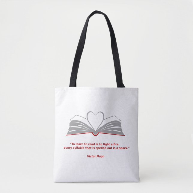 Tote Bag amateurs de livres (Devant)